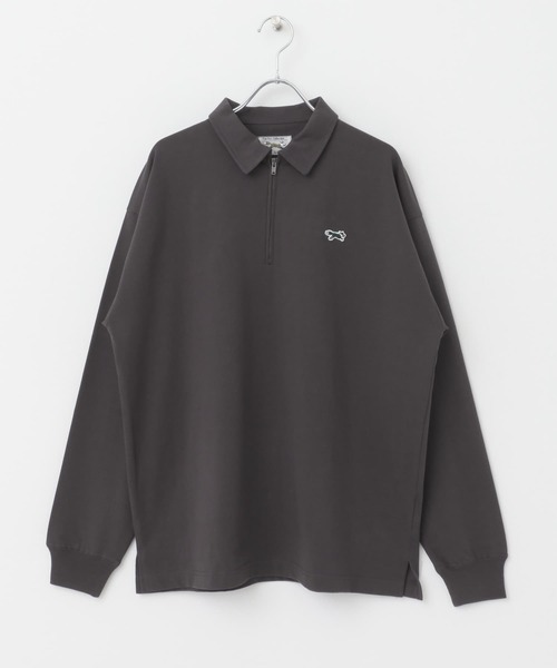 PENNEYS(ぺニーズ)の「『別注』PENNEYS×DOORS THE FOX ハーフジップロングスリーブTシャツ(Tシャツ/カットソー・メンズ・ブルー/スミクロ/ホワイト・LARGE/MEDIUM)」の10枚目の写真