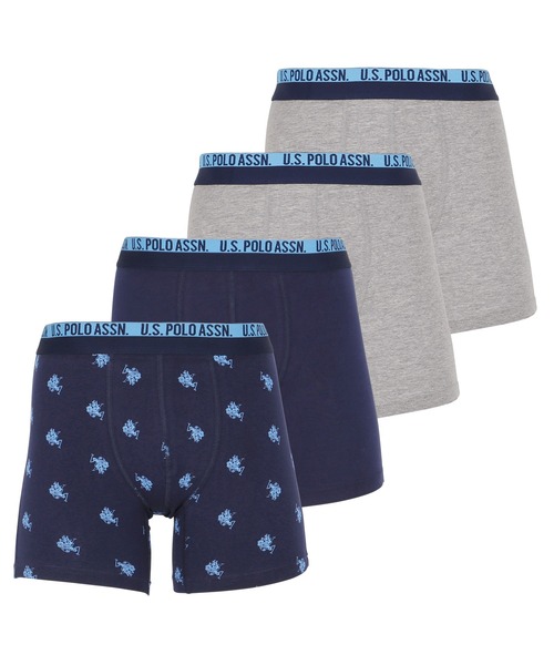 U.S. POLO ASSN.(ユーエスポロアッスン)の「U.S.POLO ASSN ユーエスポロアッスン 4PK STRETCH BB メンズ ボクサーパンツ(ボクサーパンツ・メンズ・ブルー系その他/その他/その他2/ブラック系その他/ブラック/ブルー系その他2/ブルー系その他4/チャコールグレー/グレー/ブルー系その他3/その他1/ブルー・MEDIUM/LARGE/SMALL/X-LARGE)」の6枚目の写真