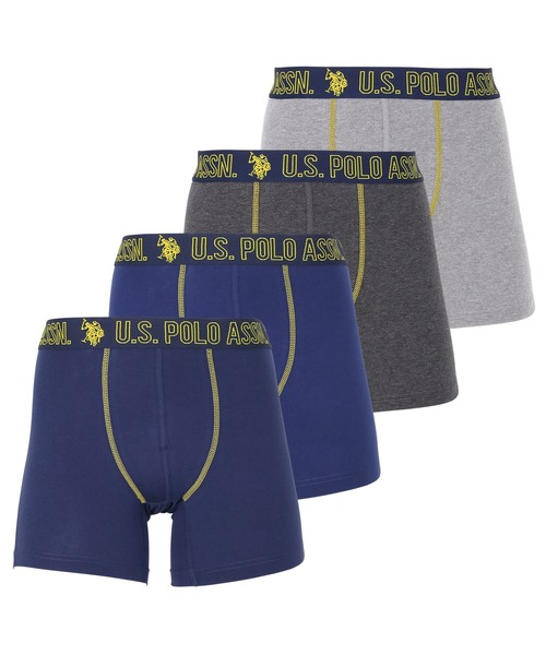 U.S. POLO ASSN.(ユーエスポロアッスン)の「U.S.POLO ASSN ユーエスポロアッスン 4PK STRETCH BB メンズ ボクサーパンツ(ボクサーパンツ・メンズ・ブルー系その他/その他/その他2/ブラック系その他/ブラック/ブルー系その他2/ブルー系その他4/チャコールグレー/グレー/ブルー系その他3/その他1/ブルー・MEDIUM/LARGE/SMALL/X-LARGE)」の8枚目の写真