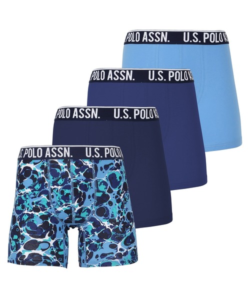 U.S. POLO ASSN.(ユーエスポロアッスン)の「U.S.POLO ASSN ユーエスポロアッスン 4PK STRETCH BB メンズ ボクサーパンツ(ボクサーパンツ・メンズ・ブルー系その他/その他/その他2/ブラック系その他/ブラック/ブルー系その他2/ブルー系その他4/チャコールグレー/グレー/ブルー系その他3/その他1/ブルー・MEDIUM/LARGE/SMALL/X-LARGE)」の9枚目の写真