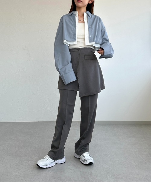 apres jour mignon（アプレジュールミニョン）の「デザインマルチウェイパンツ【ZOZOTOWN限定アイテム】（その他パンツ・レディース・ブラック/グレー/カーキ・MEDIUM/SMALL/X-LARGE）」の17枚目の写真