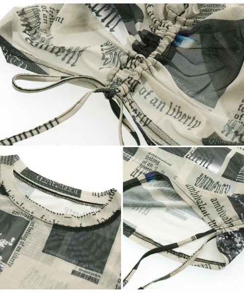 ANLIBERTY ANAP(アンリバティアナップ)の「サイドギャザーシアートップス(Tシャツ/カットソー・レディース・その他・FREE)」の4枚目の写真