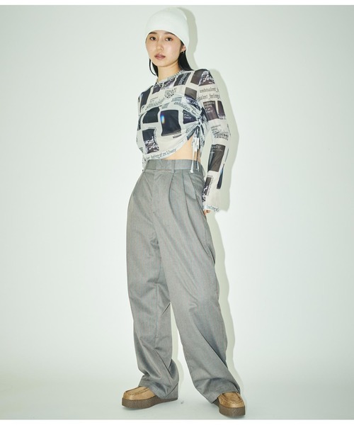 ANLIBERTY ANAP(アンリバティアナップ)の「サイドギャザーシアートップス(Tシャツ/カットソー・レディース・その他・FREE)」の10枚目の写真