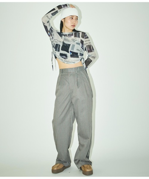 ANLIBERTY ANAP(アンリバティアナップ)の「サイドギャザーシアートップス(Tシャツ/カットソー・レディース・その他・FREE)」の8枚目の写真