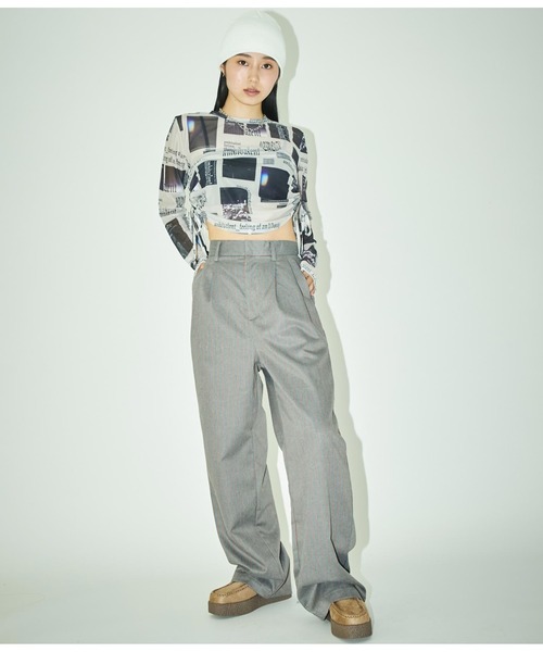 ANLIBERTY ANAP(アンリバティアナップ)の「サイドギャザーシアートップス(Tシャツ/カットソー・レディース・その他・FREE)」の9枚目の写真