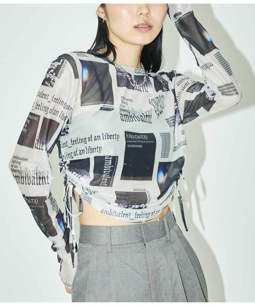 ANLIBERTY ANAP(アンリバティアナップ)の「サイドギャザーシアートップス(Tシャツ/カットソー・レディース・その他・FREE)」の17枚目の写真