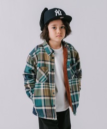 BAYFLOW | レトロチェックボアリバーシブルシャツジャケット（KIDS）(その他アウター)