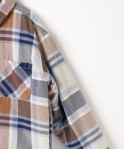BAYFLOW(ベイフロー)の「レトロチェックボアリバーシブルシャツジャケット(KIDS)(その他アウター・キッズ・レッド/オフホワイト/グリーン・130cm/140cm/120cm/110cm/150cm)」の13枚目の写真