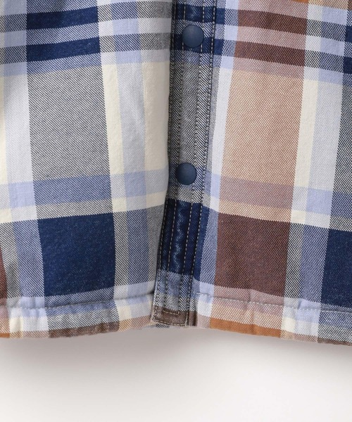 BAYFLOW(ベイフロー)の「レトロチェックボアリバーシブルシャツジャケット(KIDS)(その他アウター・キッズ・レッド/オフホワイト/グリーン・130cm/140cm/120cm/110cm/150cm)」の15枚目の写真