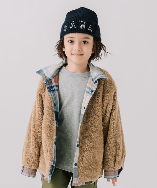 BAYFLOW(ベイフロー)の「レトロチェックボアリバーシブルシャツジャケット(KIDS)(その他アウター・キッズ・レッド/オフホワイト/グリーン・130cm/140cm/120cm/110cm/150cm)」の20枚目の写真