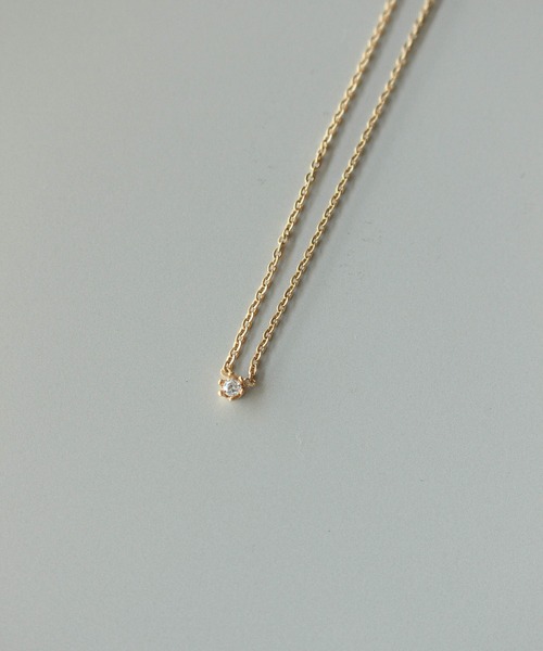 ebine(エビネ)の「Tiny Carat Necklace 金属アレルギー対応 サージカルステンレス/ネックレス(ネックレス・レディース・シルバー/ゴールド/ピンクゴールド・FREE)」の8枚目の写真