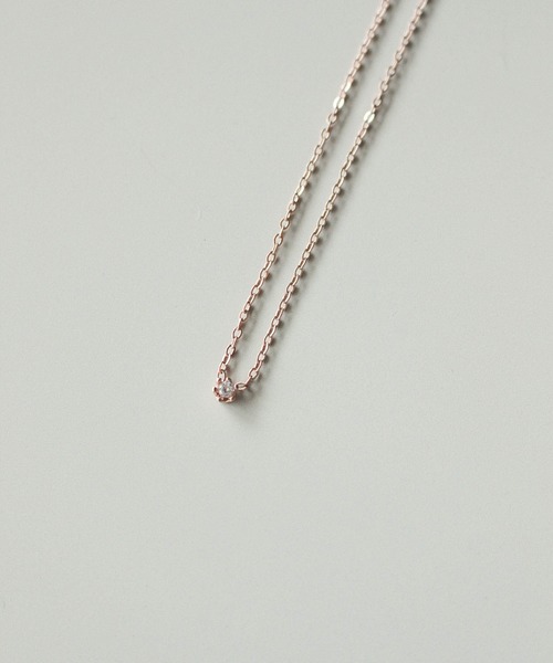 ebine(エビネ)の「Tiny Carat Necklace 金属アレルギー対応 サージカルステンレス/ネックレス(ネックレス・レディース・シルバー/ゴールド/ピンクゴールド・FREE)」の11枚目の写真
