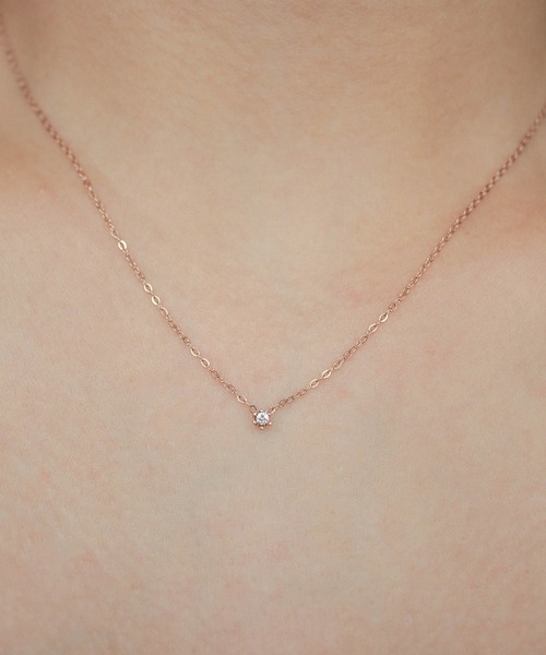 ebine(エビネ)の「Tiny Carat Necklace 金属アレルギー対応 サージカルステンレス/ネックレス(ネックレス・レディース・シルバー/ゴールド/ピンクゴールド・FREE)」の13枚目の写真