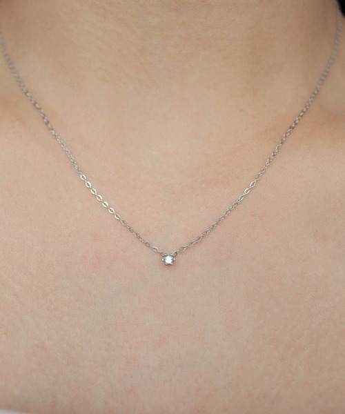 ebine(エビネ)の「Tiny Carat Necklace 金属アレルギー対応 サージカルステンレス/ネックレス(ネックレス・レディース・シルバー/ゴールド/ピンクゴールド・FREE)」の15枚目の写真