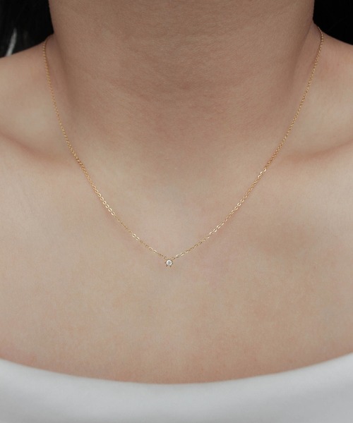 ebine(エビネ)の「Tiny Carat Necklace 金属アレルギー対応 サージカルステンレス/ネックレス(ネックレス・レディース・シルバー/ゴールド/ピンクゴールド・FREE)」の17枚目の写真
