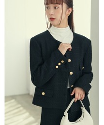 fifth | ツイードジャケット(ノーカラージャケット)