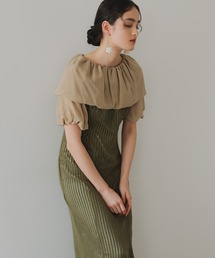 haremode | 2wayオフショルサイドスリットロングドレス 結婚式 オケージョンワンピース(ドレス)