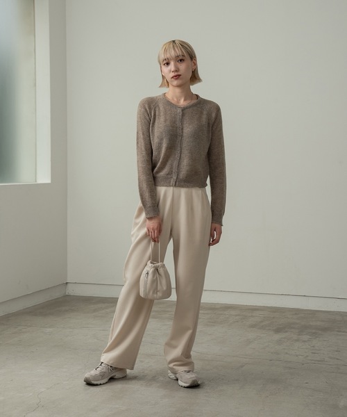 Amiur（エミレ）の「fluffy soft touch pullover（ニット/セーター・レディース・グレー/アイボリー/ブラウン系/グリーン・FREE）」の9枚目の写真