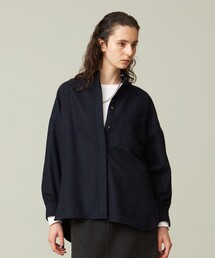 J.PRESS YORK STREET | 【WOMEN】バンドカラーブラウス(シャツ/ブラウス)