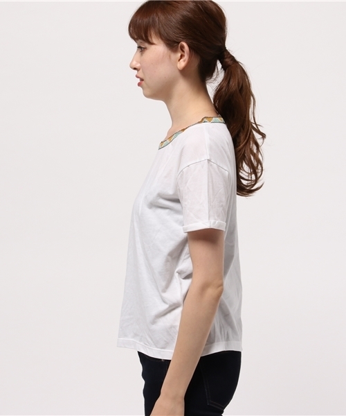 OUTLET(アウトレット)の「【Ciaopanic】テープTOP(Tシャツ/カットソー・レディース・グレー/ホワイト・FREE)」の7枚目の写真
