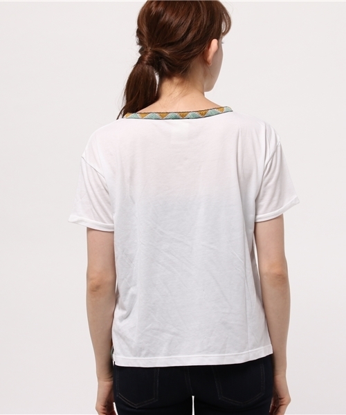 OUTLET(アウトレット)の「【Ciaopanic】テープTOP(Tシャツ/カットソー・レディース・グレー/ホワイト・FREE)」の8枚目の写真