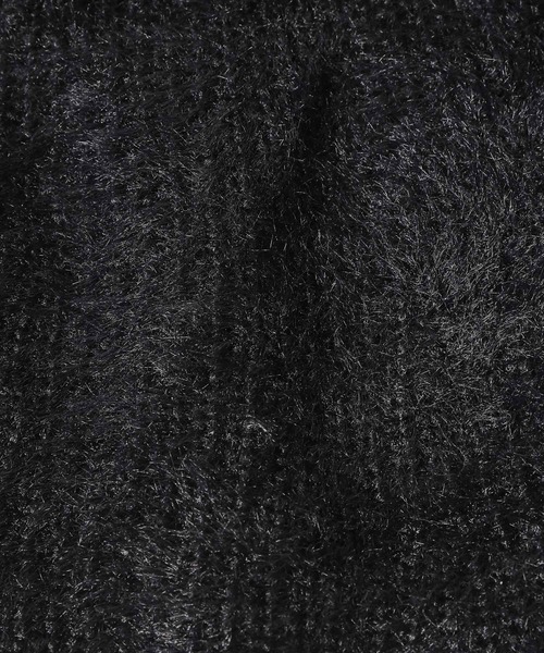 HARE(ハレ)の「シャギーバラクラバ(HARE)(ネックウォーマー/スヌード・レディース・ブラック/ライトグレー・FREE)」の6枚目の写真