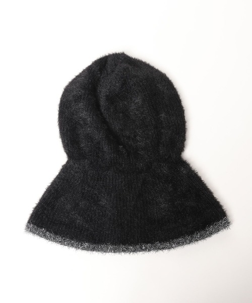HARE(ハレ)の「シャギーバラクラバ(HARE)(ネックウォーマー/スヌード・レディース・ブラック/ライトグレー・FREE)」の13枚目の写真