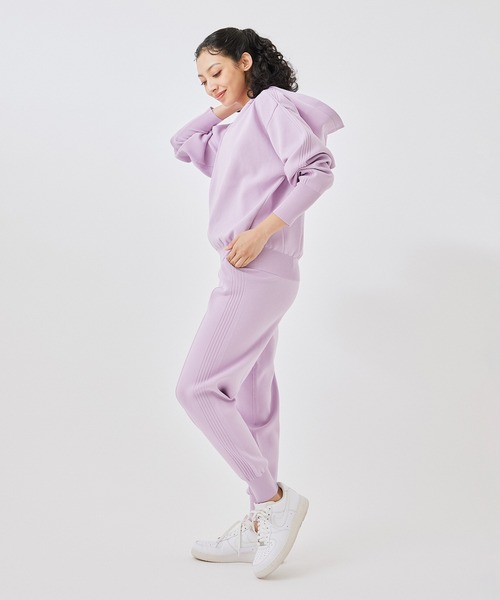 NERGY（ナージー）の「スポンジニットジョガーパンツ（その他パンツ・レディース・スミクロ/ラベンダー/ライトグレー/ベージュ・FREE）」の19枚目の写真