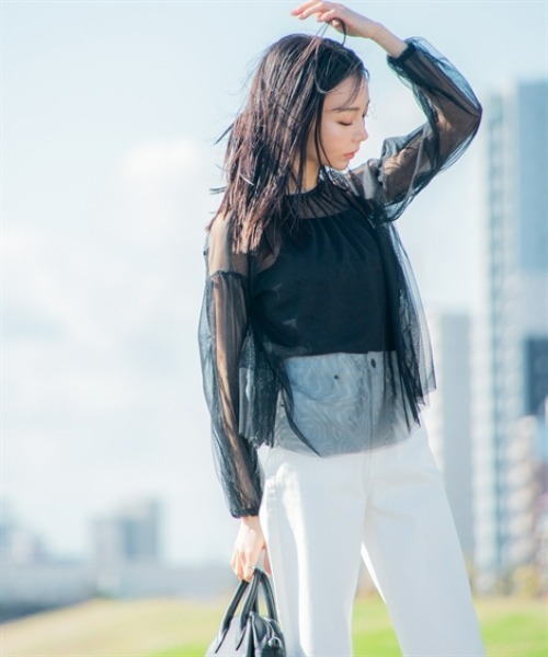 Petitjo（プッチージョ）の「小さいサイズ　すごく伸びるワイドデニムパンツ　低身長さん・小柄女性　選べる股下（デニムパンツ・レディース・ネイビー/ブルー系/ホワイト/ブラック・PSS1/PM1/PS1/PL1/PSS/PS/PL/PM）」の20枚目の写真