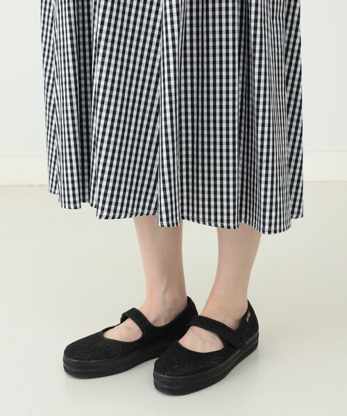 CAROLINA GLASER（カロリナ グレイサー）の「ALBEROLA × CAROLINA GLASER / メリージェーン レース厚底シューズ（その他シューズ・レディース・オフホワイト/ブラック・35/36/37/38/39）」の6枚目の写真