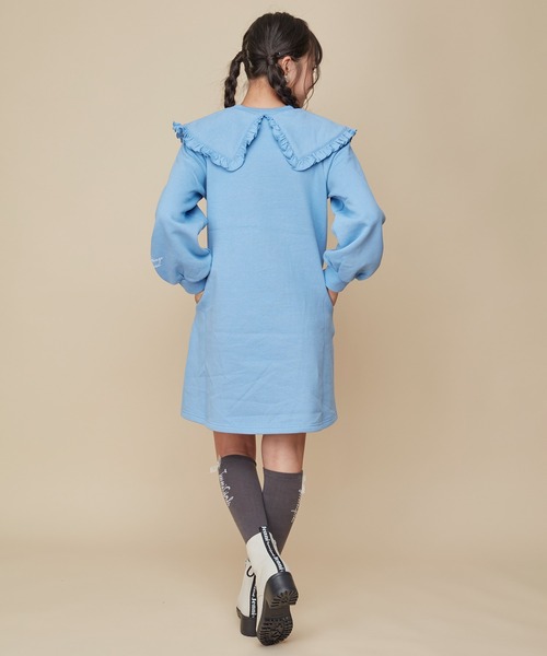 JENNI love（ジェニィラブ）の「裏起毛ビッグカラーワンピ（ワンピース