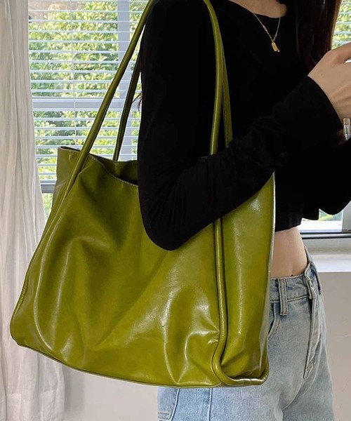 NANEA（ナネア）の「トートバッグ（トートバッグ・レディース・アイボリー/ブラウン/ブラック/グリーン・フリー）」の4枚目の写真