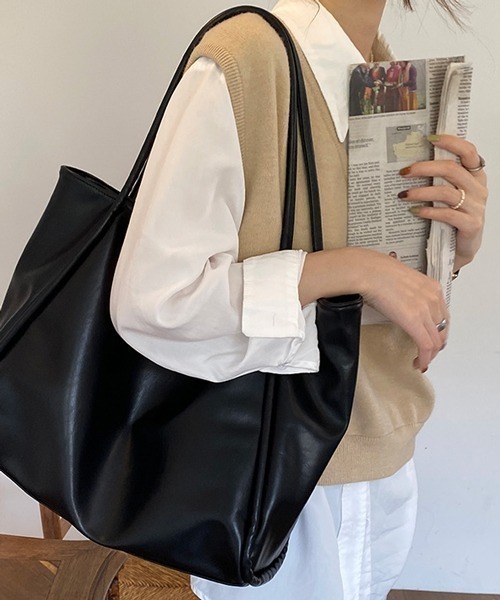 NANEA（ナネア）の「トートバッグ（トートバッグ・レディース・アイボリー/ブラウン/ブラック/グリーン・フリー）」の14枚目の写真