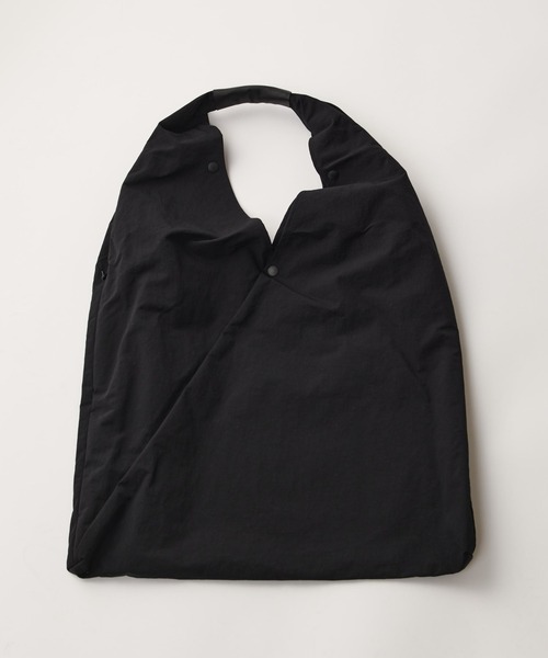 バッグ SLOW span nylon-triangle wrap bag- BLACK Span Nylon - Wrap Bag - L｜SLOW – スロウ 公式ECサイト | 革製