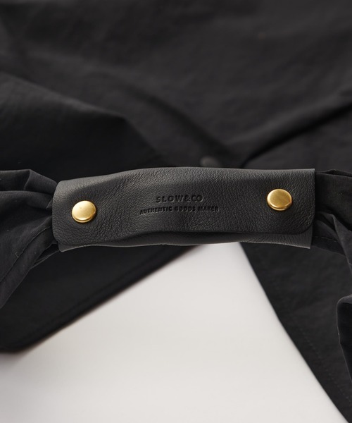 バッグ SLOW span nylon-triangle wrap bag- BLACK SLOW span nylon Triangle Wrap Bag