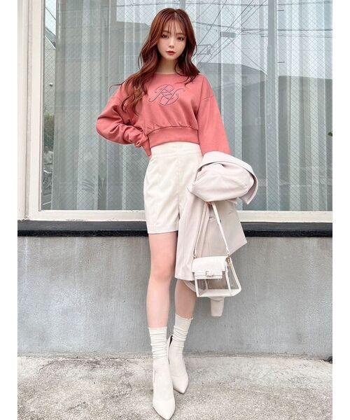 RESEXXY（リゼクシー）の「エンブロイダリーロゴスウェット（スウェット・レディース・ホワイト/ブラック/オレンジ・FREE）」の22枚目の写真