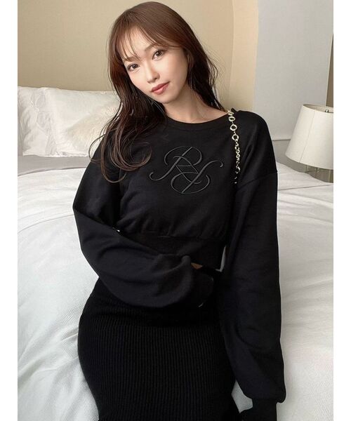 RESEXXY（リゼクシー）の「エンブロイダリーロゴスウェット（スウェット・レディース・ホワイト/ブラック/オレンジ・FREE）」の16枚目の写真