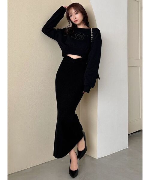 RESEXXY（リゼクシー）の「エンブロイダリーロゴスウェット（スウェット・レディース・ホワイト/ブラック/オレンジ・FREE）」の10枚目の写真