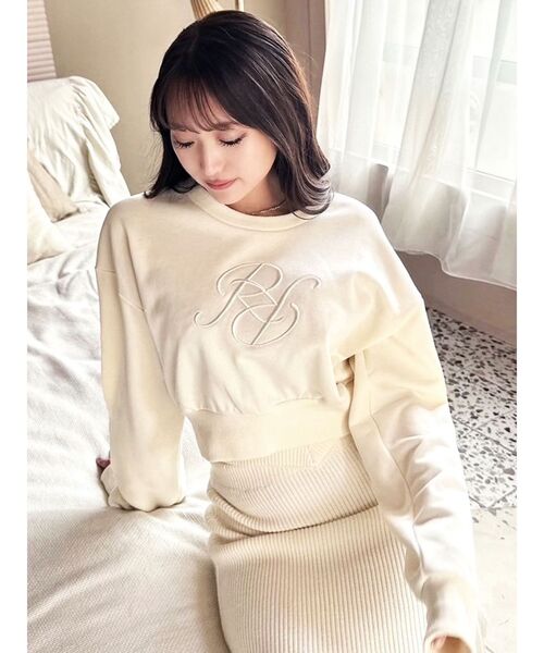 RESEXXY（リゼクシー）の「エンブロイダリーロゴスウェット（スウェット・レディース・ホワイト/ブラック/オレンジ・FREE）」の18枚目の写真