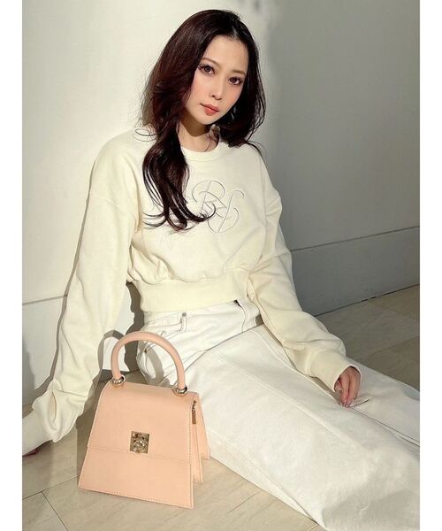 RESEXXY（リゼクシー）の「エンブロイダリーロゴスウェット（スウェット・レディース・ホワイト/ブラック/オレンジ・FREE）」の13枚目の写真