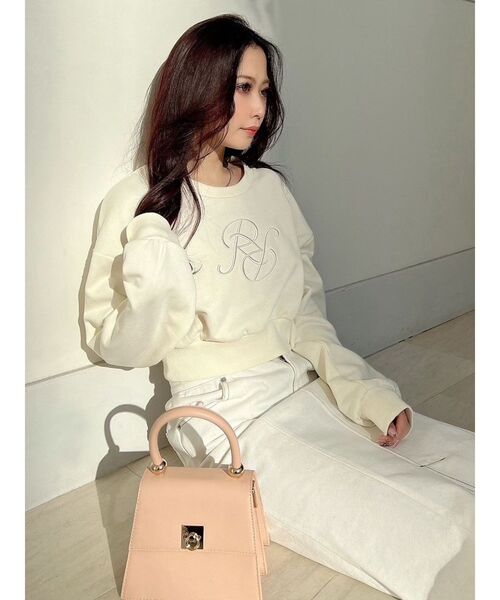 RESEXXY（リゼクシー）の「エンブロイダリーロゴスウェット（スウェット・レディース・ホワイト/ブラック/オレンジ・FREE）」の8枚目の写真