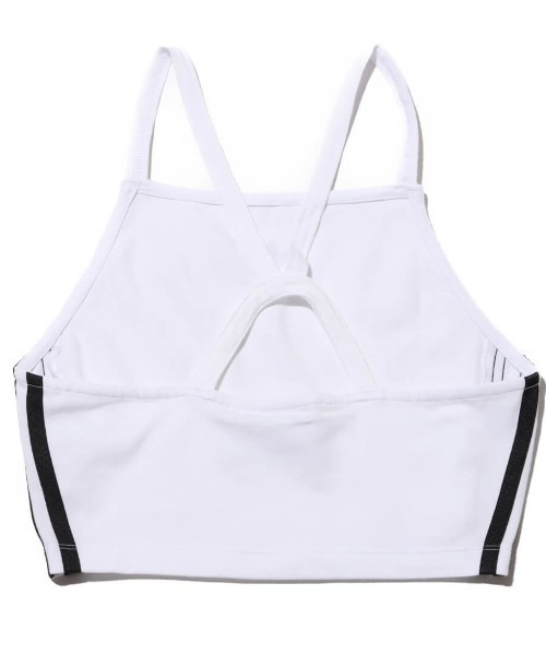 adidas(アディダス)の「adidas 3 S CROP TOP / アディダス スリーストライプス クロップ トップ(キャミソール・レディース・ホワイト・M/S/L)」の2枚目の写真