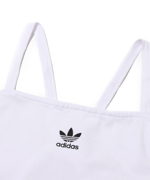 adidas(アディダス)の「adidas 3 S CROP TOP / アディダス スリーストライプス クロップ トップ(キャミソール・レディース・ホワイト・M/S/L)」の3枚目の写真
