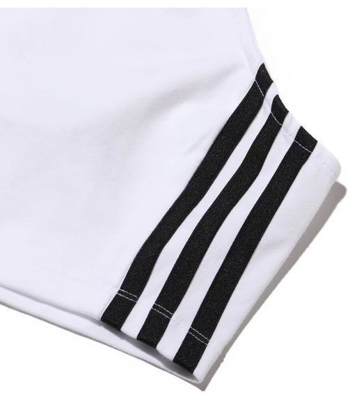 adidas(アディダス)の「adidas 3 S CROP TOP / アディダス スリーストライプス クロップ トップ(キャミソール・レディース・ホワイト・M/S/L)」の5枚目の写真