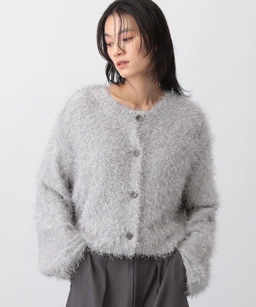 アパルトモン 23AW ブークレ2wayショートカーディガン　BLACK L'Appartement DEUXIEME CLASSE - アパルトモン 23AW ブークレ2way