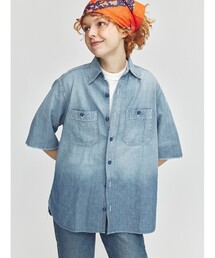 BEAMS BOY | BUZZ RICKSON'S × BEAMS BOY / 別注 シャンブレー カットオフ シャツ(シャツ/ブラウス)