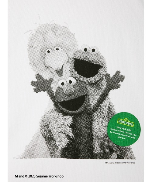 SESAME STREET(セサミストリート)の「【UNISEX】モノクロフォトTシャツ(Tシャツ/カットソー・レディース・ブラック/ホワイト・LARGE/MEDIUM/SMALL)」の5枚目の写真