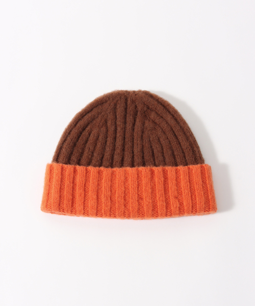 EDIFICE(エディフィス)の「【Le Bonnet / ル ボネ】Two Tone Beanie(ニットキャップ/ビーニー・メンズ・ブラウン・FREE)」の9枚目の写真