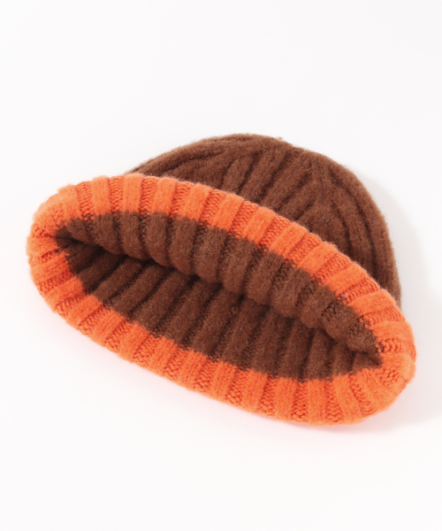 EDIFICE(エディフィス)の「【Le Bonnet / ル ボネ】Two Tone Beanie(ニットキャップ/ビーニー・メンズ・ブラウン・FREE)」の7枚目の写真