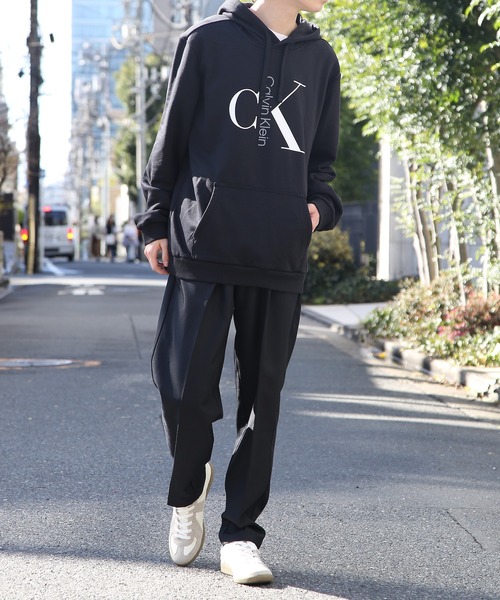 極美品　カルバンクライン　フーテッドコート　ライナー付き　メンズ　ブラック　XL 極美品 カルバンクライン フーテッドコート ライナー付き メンズ